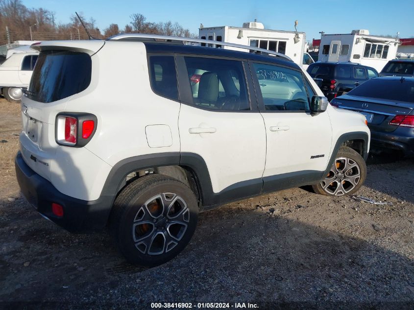 2016 JEEP RENEGADE LIMITED - ZACCJBDT3GPE12394