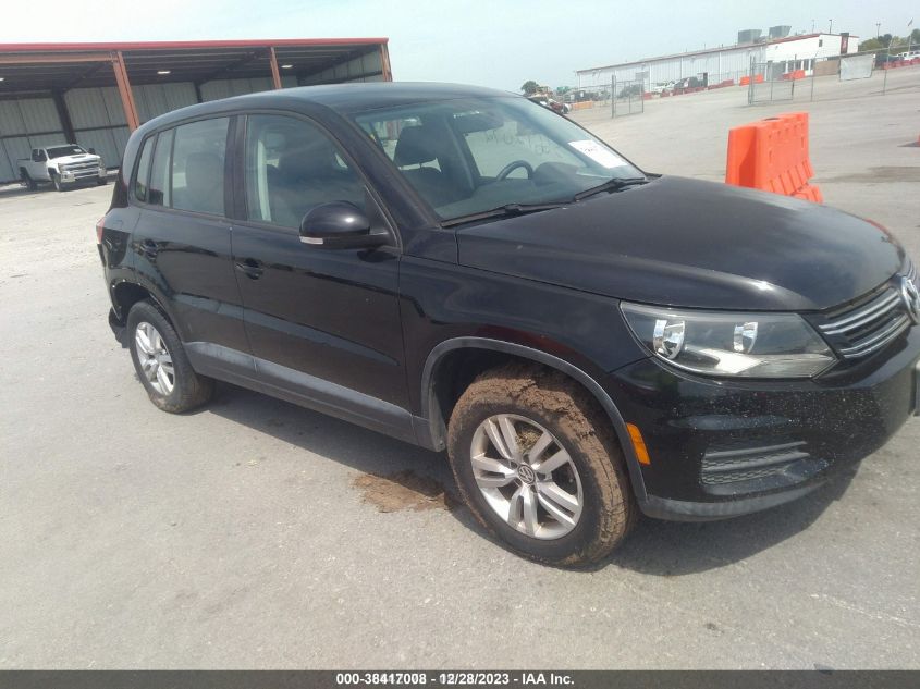 2013 VOLKSWAGEN TIGUAN S - WVGBV3AX6DW593417