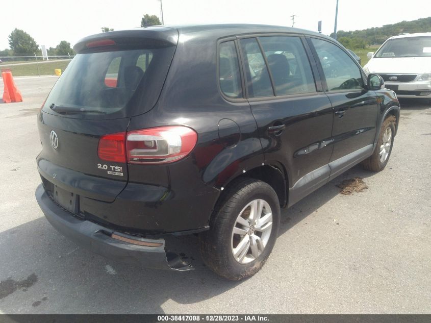 2013 VOLKSWAGEN TIGUAN S - WVGBV3AX6DW593417