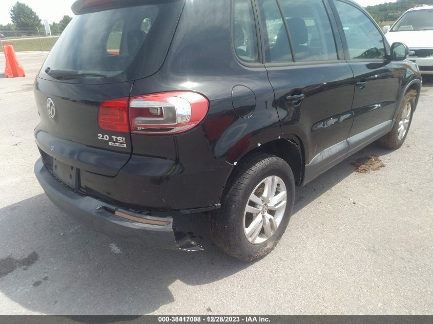 2013 VOLKSWAGEN TIGUAN S - WVGBV3AX6DW593417