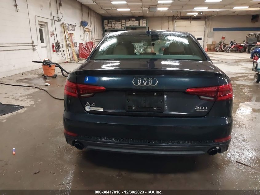 2017 AUDI A4 2.0T PREMIUM - WAUENAF42HN033245