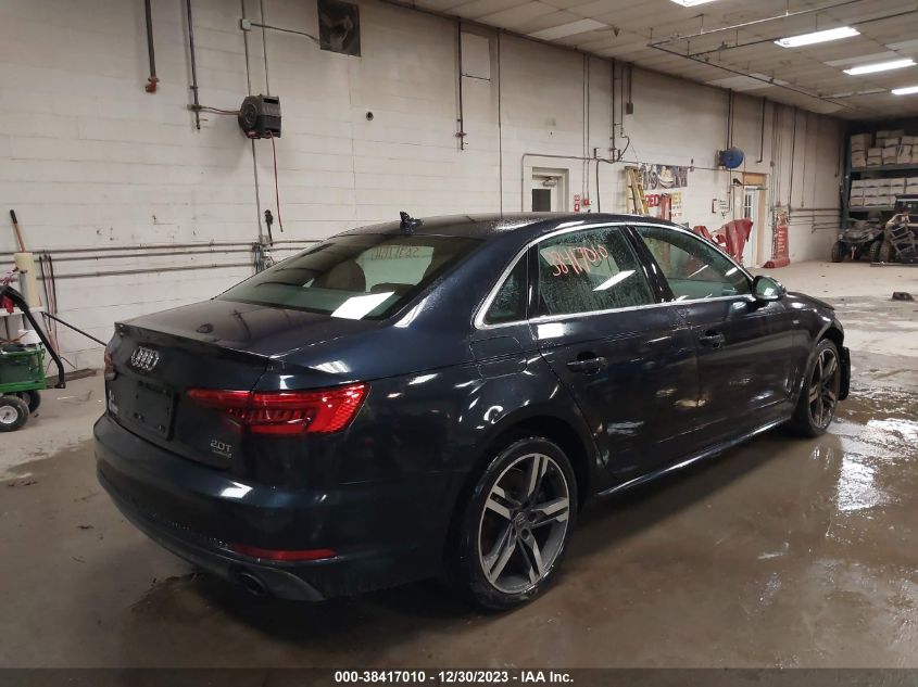 2017 AUDI A4 2.0T PREMIUM - WAUENAF42HN033245