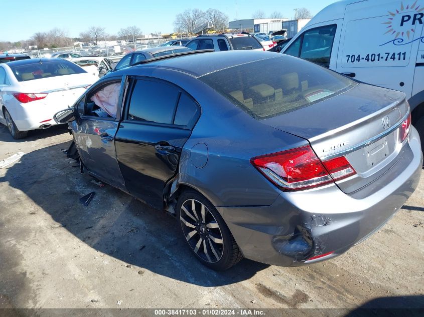 2014 HONDA CIVIC EXL - 19XFB2F97EE221499