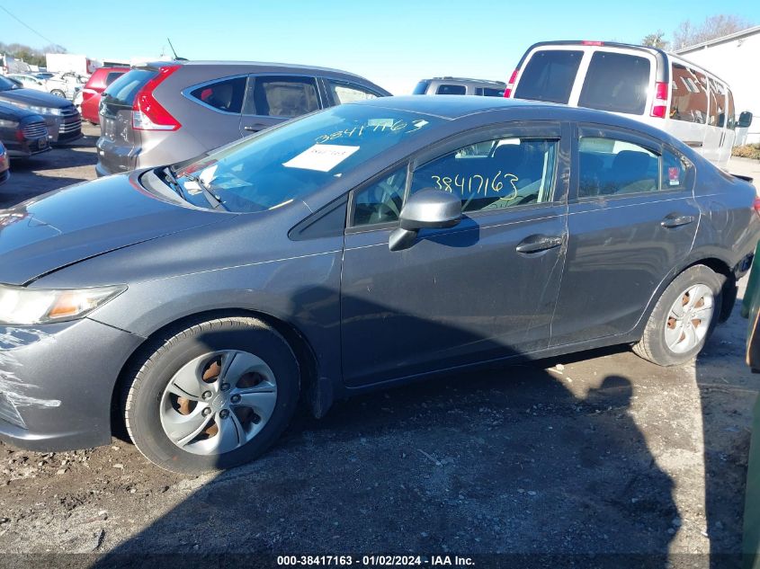 2013 HONDA CIVIC LX - 19XFB2F55DE021698