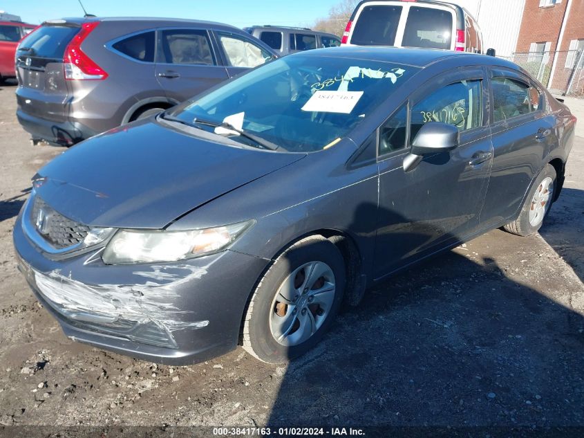 2013 HONDA CIVIC LX - 19XFB2F55DE021698