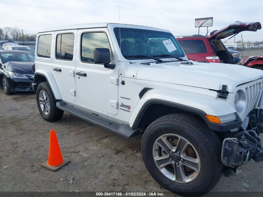 2022 JEEP WRANGLER UNLIMITED SAHARA - 1C4HJXEG8NW244787