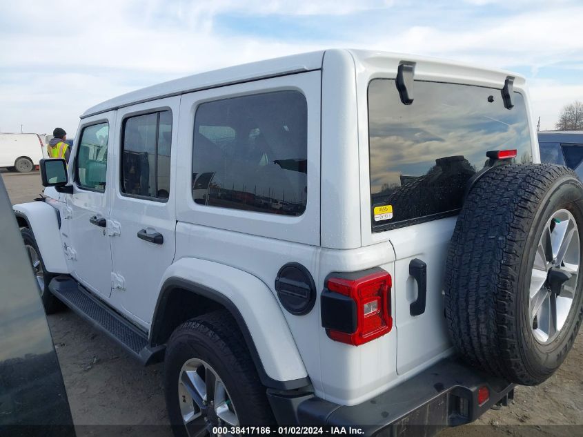 2022 JEEP WRANGLER UNLIMITED SAHARA - 1C4HJXEG8NW244787