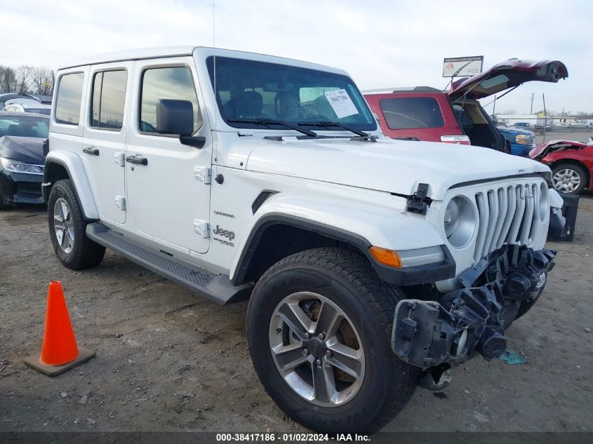 2022 JEEP WRANGLER UNLIMITED SAHARA - 1C4HJXEG8NW244787