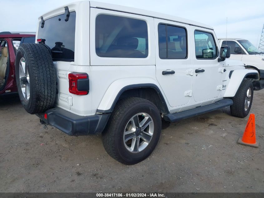 2022 JEEP WRANGLER UNLIMITED SAHARA - 1C4HJXEG8NW244787
