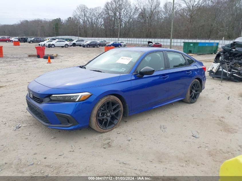 2022 HONDA CIVIC SPORT - 2HGFE2F52NH532798