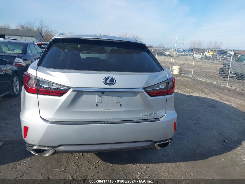 VIN 2T2BZMCA9HC100816 2017 LEXUS RX 350