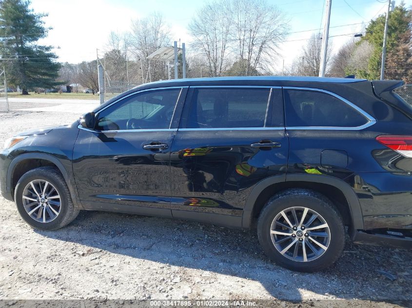 2019 TOYOTA HIGHLANDER XLE - 5TDKZRFH8KS572725