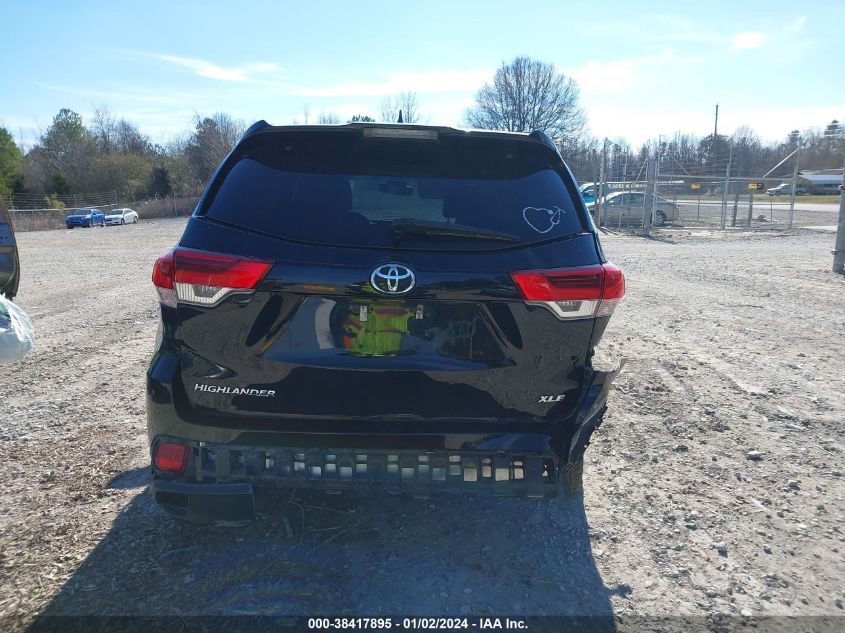 2019 TOYOTA HIGHLANDER XLE - 5TDKZRFH8KS572725