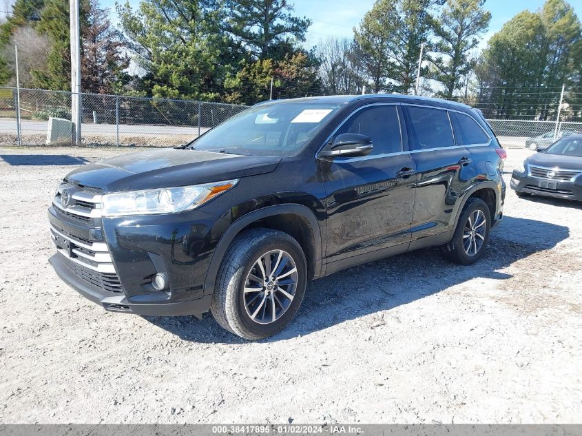 2019 TOYOTA HIGHLANDER XLE - 5TDKZRFH8KS572725