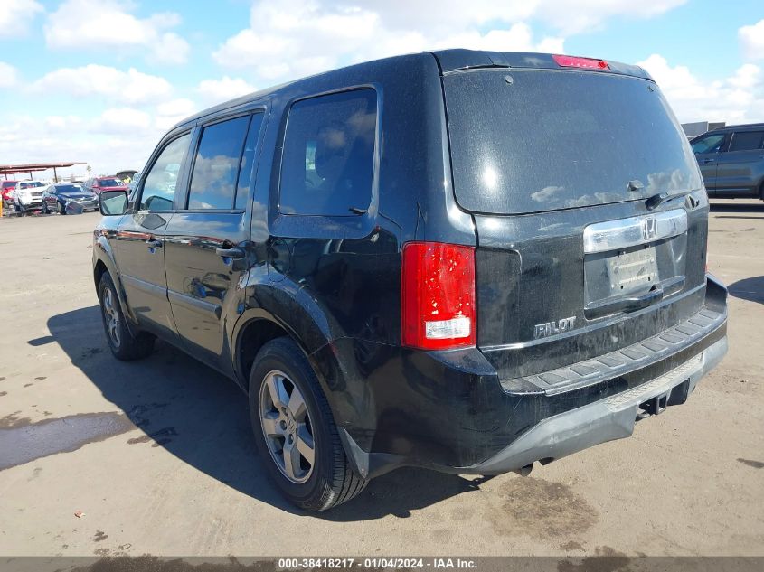 2013 HONDA PILOT LX - 5FNYF3H28DB039645