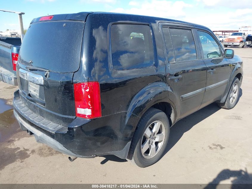 2013 HONDA PILOT LX - 5FNYF3H28DB039645