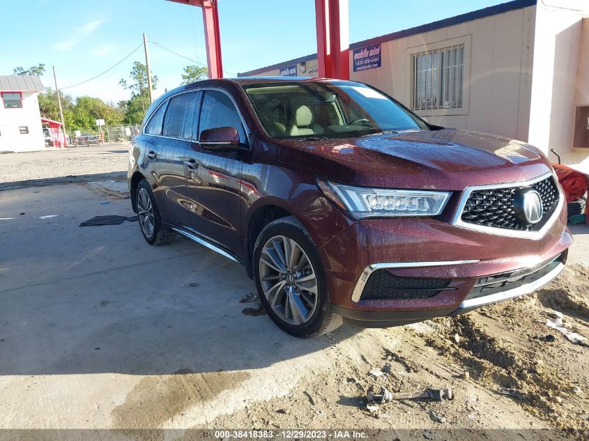 2017 ACURA MDX TECHNOLOGY - 5FRYD3H50HB010774