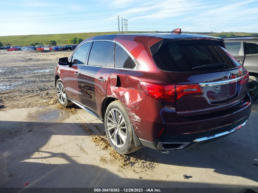 2017 ACURA MDX TECHNOLOGY - 5FRYD3H50HB010774