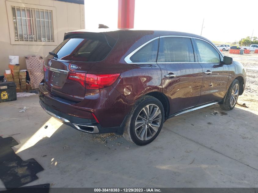 2017 ACURA MDX TECHNOLOGY - 5FRYD3H50HB010774