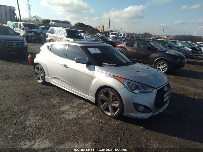 2013 HYUNDAI VELOSTER TURBO - KMHTC6AE9DU110394