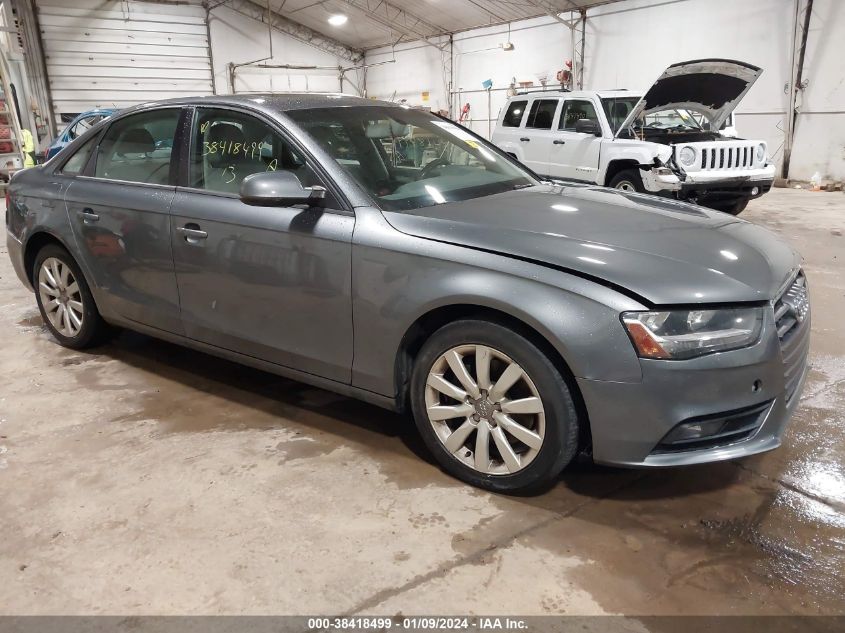 2013 AUDI A4 2.0T PREMIUM - WAUAFAFL7DA176227