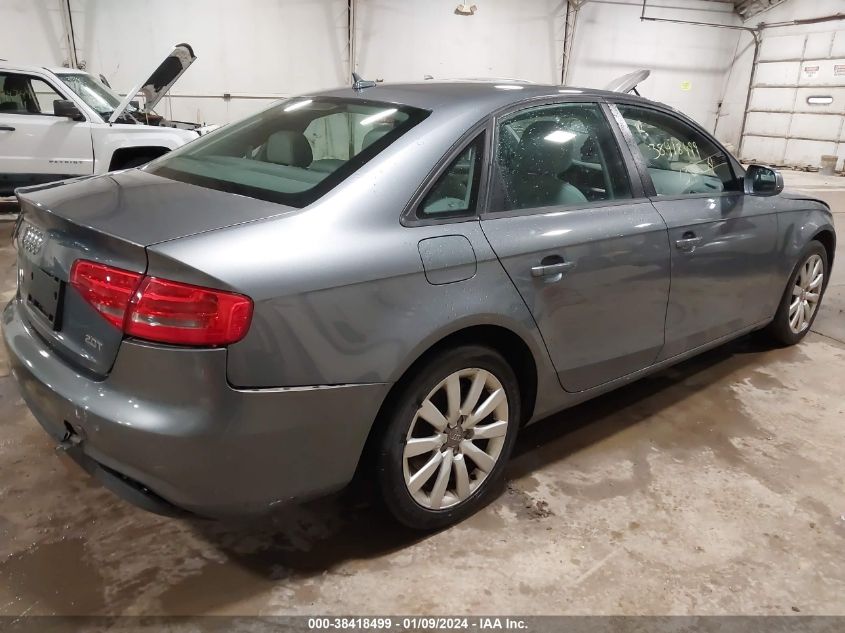 2013 AUDI A4 2.0T PREMIUM - WAUAFAFL7DA176227