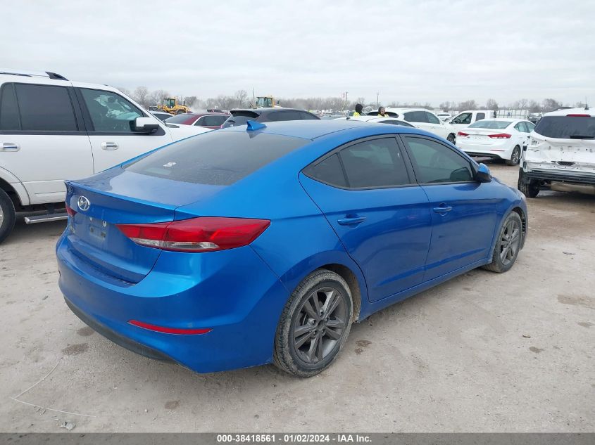 2018 HYUNDAI ELANTRA SEL/VALUE/LIMITED - 5NPD84LF0JH234239