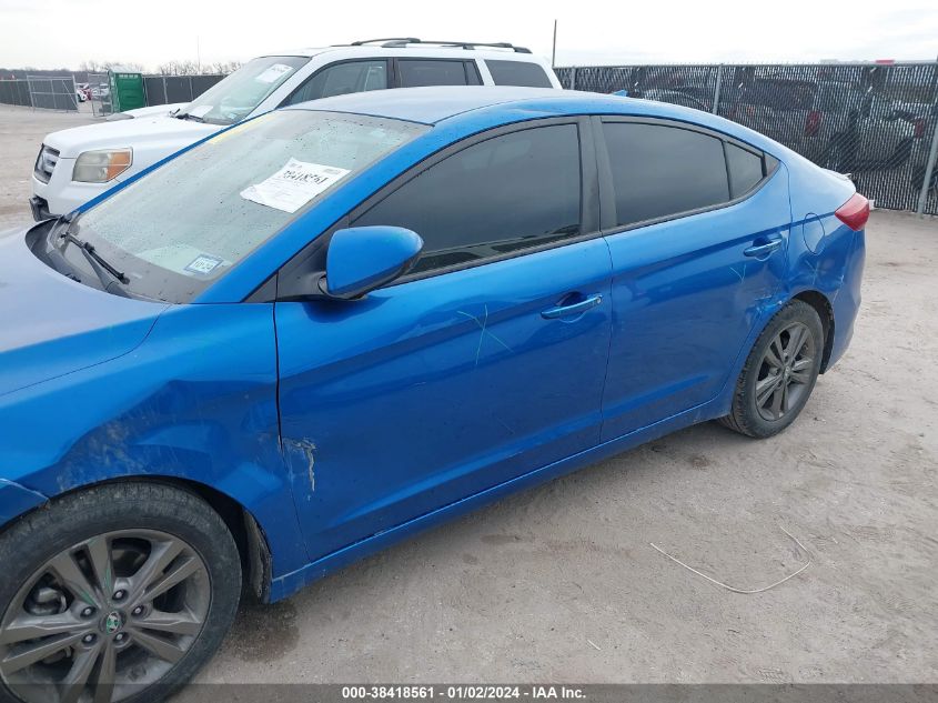 2018 HYUNDAI ELANTRA SEL/VALUE/LIMITED - 5NPD84LF0JH234239