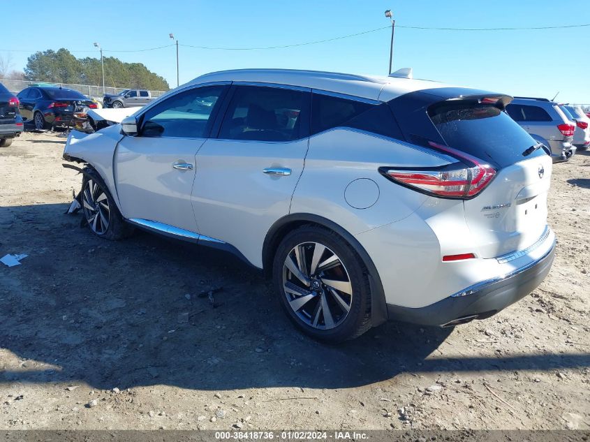 2016 NISSAN MURANO PLATINUM - 5N1AZ2MG9GN159248