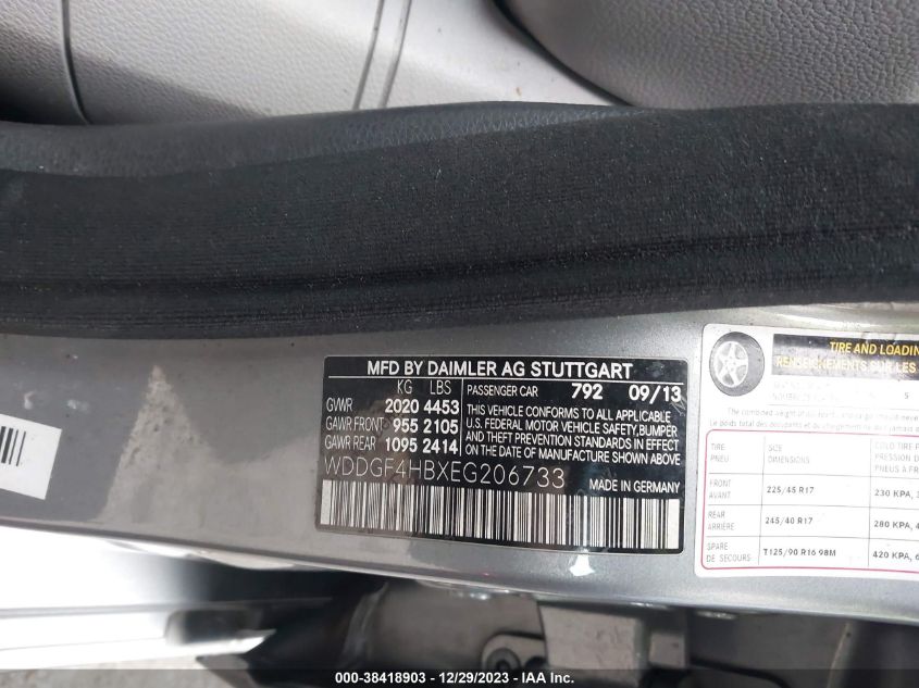 2014 MERCEDES-BENZ C 250 LUXURY/SPORT - WDDGF4HBXEG206733