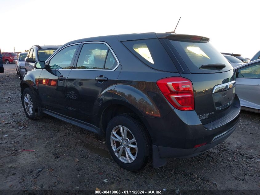 2017 CHEVROLET EQUINOX LS - 2GNFLEEK3H6185695