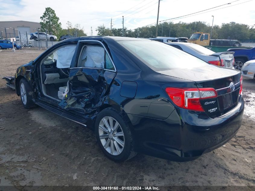 4T1BD1FKXDU080929 | 2013 TOYOTA CAMRY HYBRID