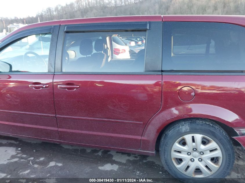 2016 DODGE GRAND CARAVAN SE - 2C4RDGBGXGR244253