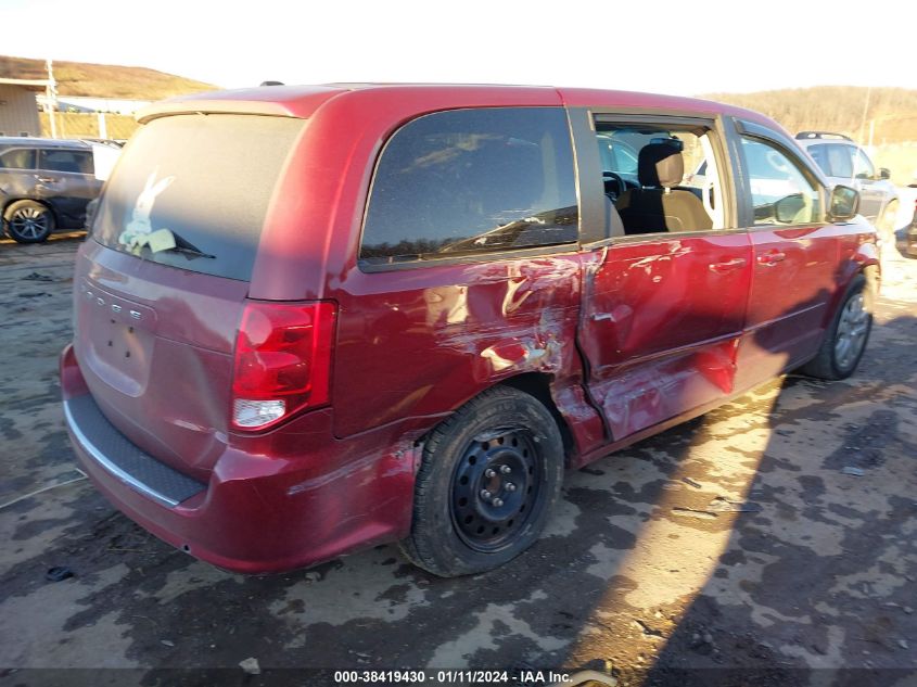 2016 DODGE GRAND CARAVAN SE - 2C4RDGBGXGR244253