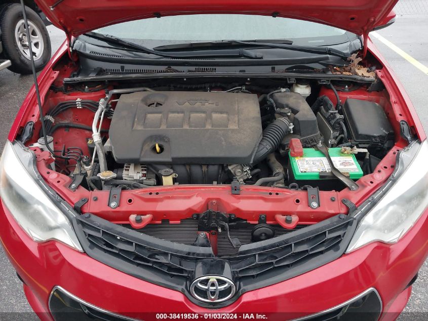 2014 TOYOTA COROLLA L/LE/LE PLS/PRM/S/S PLS - 2T1BURHE0EC144842