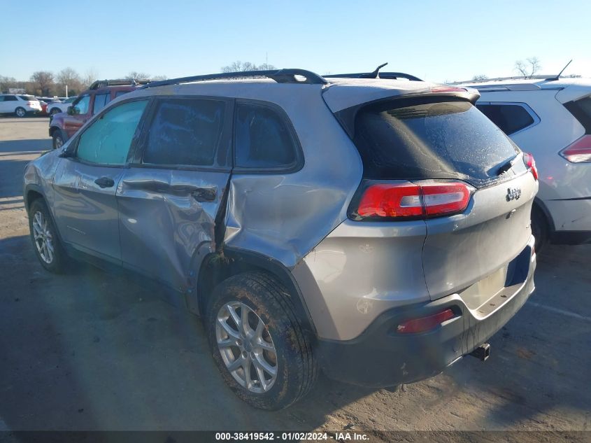 2016 JEEP CHEROKEE SPORT - 1C4PJLAB6GW234289