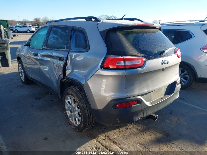 2016 JEEP CHEROKEE SPORT - 1C4PJLAB6GW234289