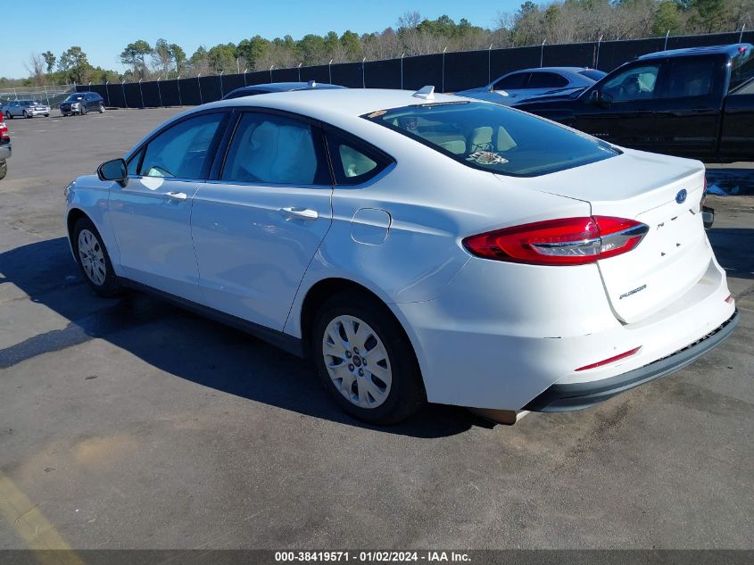 2020 FORD FUSION S - 3FA6P0G74LR222785