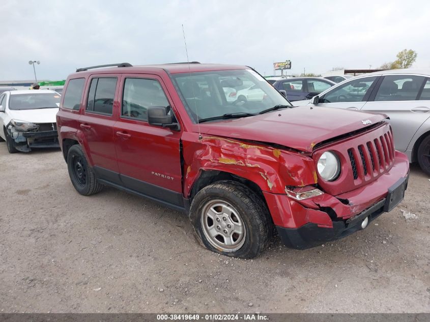 2016 JEEP PATRIOT SPORT - 1C4NJPBB4GD739336