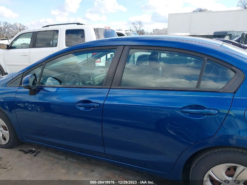 2013 HONDA CIVIC LX - 2HGFB2F54DH573182