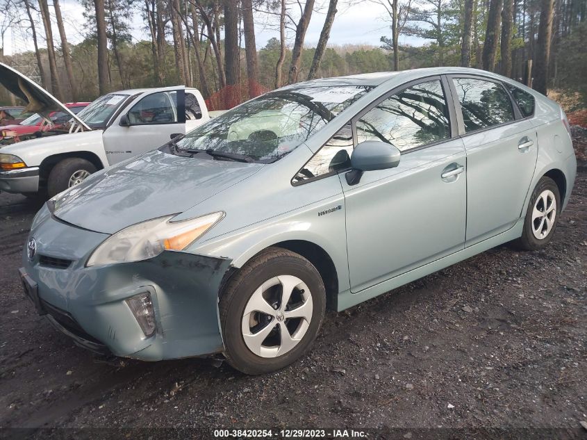 2013 TOYOTA PRIUS THREE - JTDKN3DUXD5684587