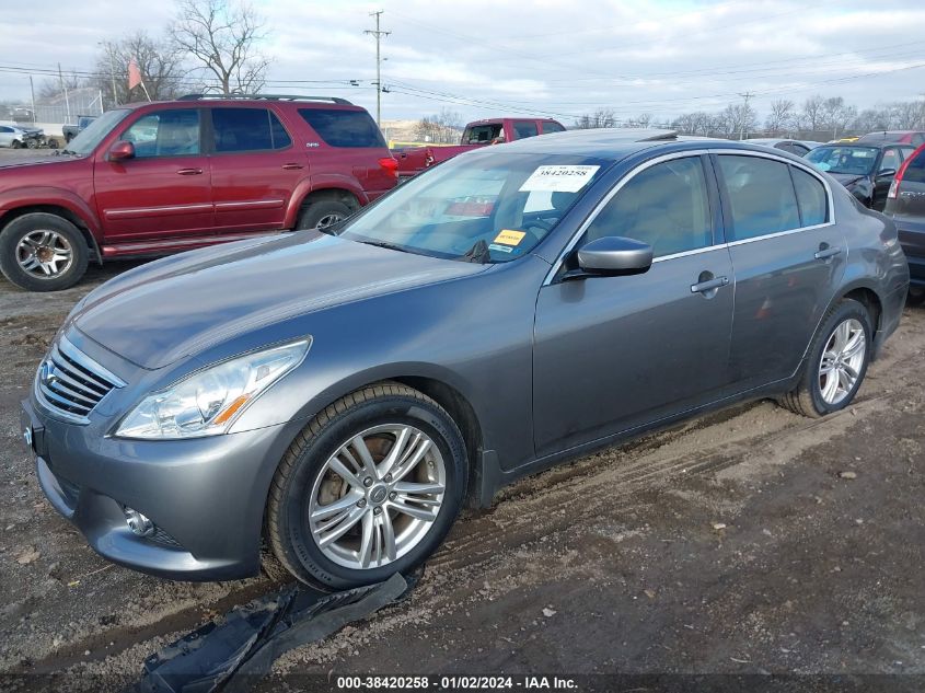 2013 INFINITI G37X JN1CV6AR0DM752202