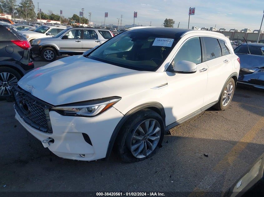 VIN 3PCAJ5BA8MF102626 2021 INFINITI QX50 LUXE