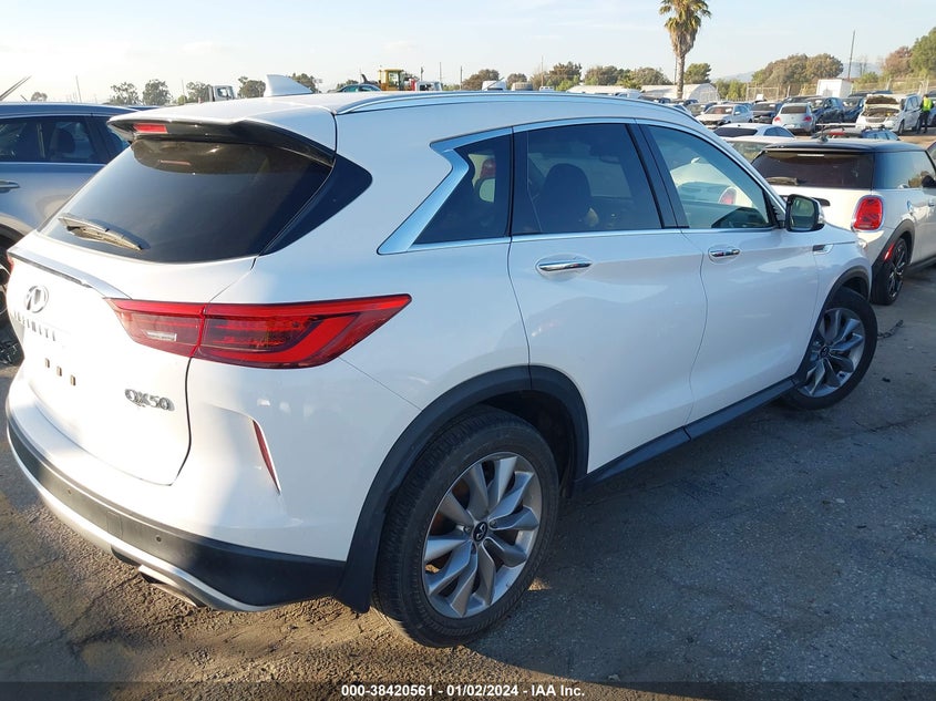 VIN 3PCAJ5BA8MF102626 2021 INFINITI QX50 LUXE