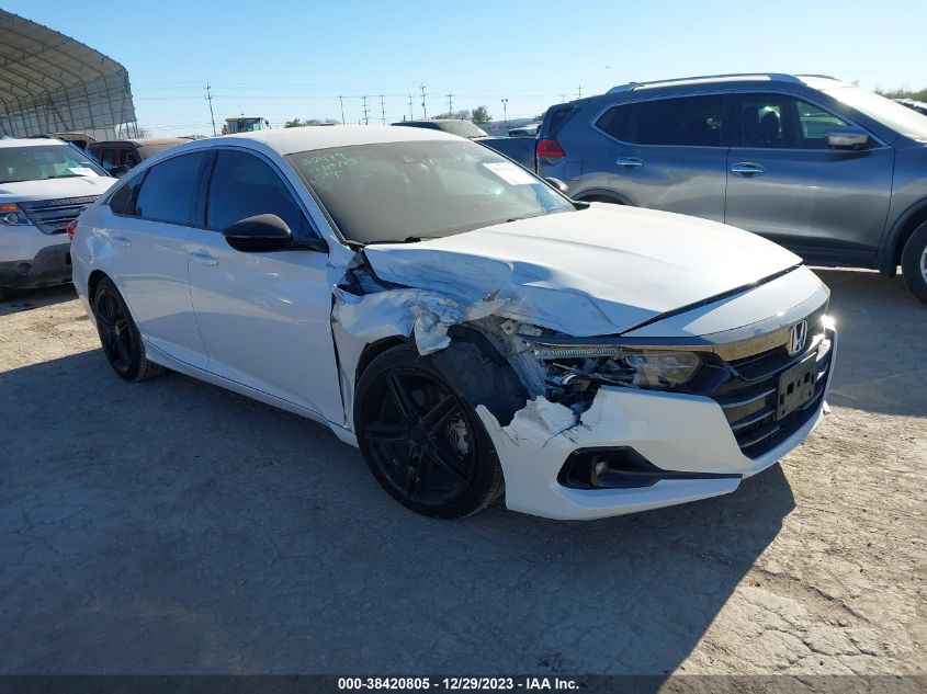 2021 HONDA ACCORD SPORT - 1HGCV1F37MA087564