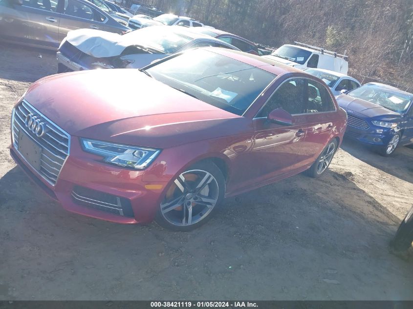 2018 AUDI A4 PREMIUM PLUS - WAUENAF41JA035162