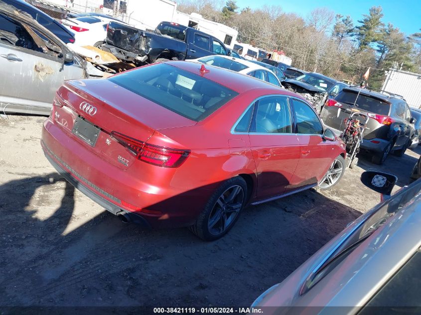 2018 AUDI A4 PREMIUM PLUS - WAUENAF41JA035162