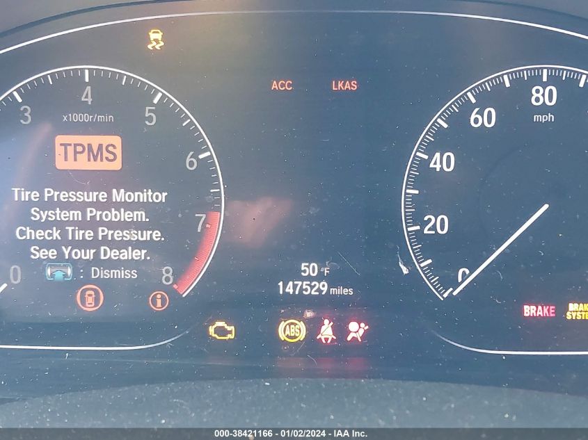 2018 HONDA ACCORD TOURING - 1HGCV2F96JA038300