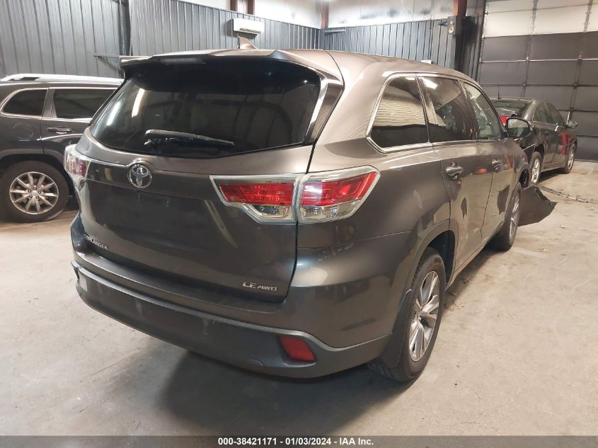 2014 TOYOTA HIGHLANDER LE PLUS V6 - 5TDBKRFH0ES053872