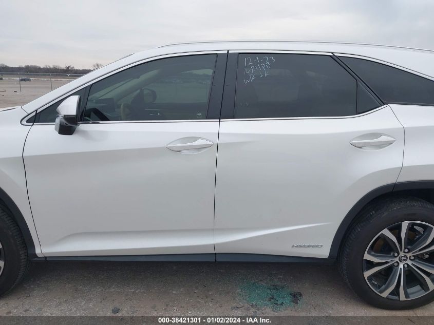 2021 LEXUS RX 450HL JTJHGKFAXM2019544